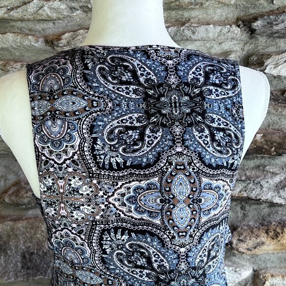 American Eagle Outfitters AEO Soft & Sexy, Dress, Cut-outs, Black Pink Paisley S - Picture 9 of 12